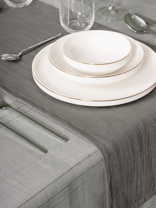 L'essentiel linge de maison Jasmine 220 - Gris